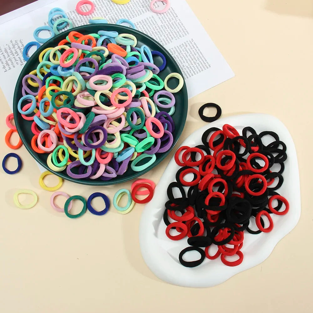 50 Pack Seamless Hair Ties Gentle No Damage Elastic - Smarsty
