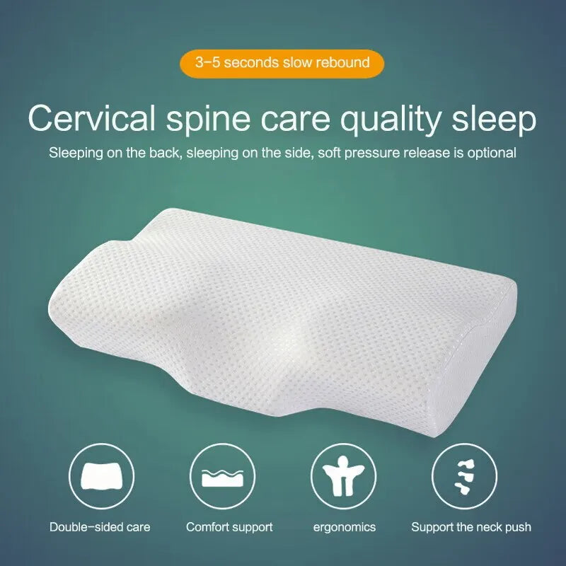 Memory Foam Neck Pillow for Comfortable Sleep - Smarsty