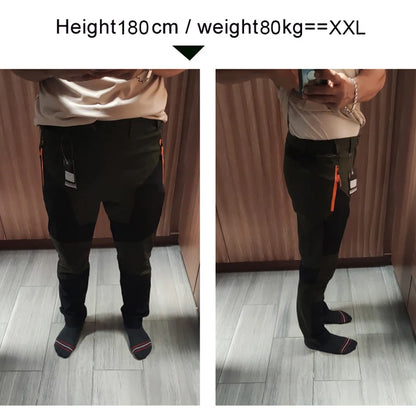 TRVLWEGO Men Summer Sports breathable Pants Hiking Trousers Camping Splash Prevention Quick Dry UV Resistant Elastic Thin - Smarsty