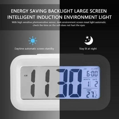 LED Digital Alarm Clock with Calendar Function for Desk - Smarsty