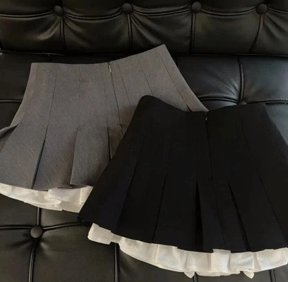 Silver Sequin Skirt Woman High Waist Mini Skirt Woman Fashion Shiny Glitter Elegant Short Skirts For Women Y2k Skirts - Smarsty