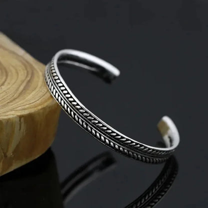 Twisted Stainless Steel Cuff Bracelet Durable Fashion Jewelry - Smarsty