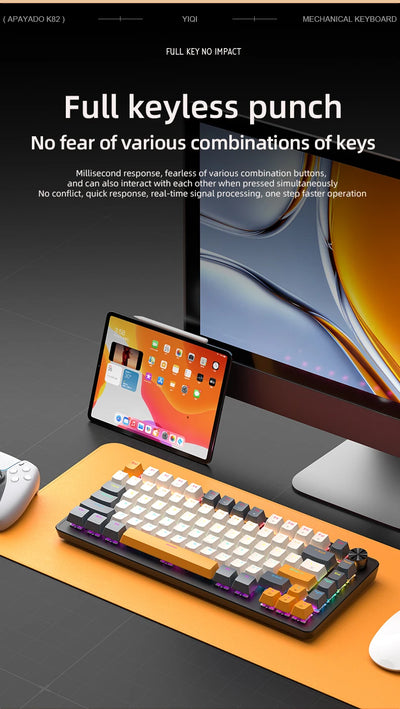 Mechanical Keyboard Hot Swap With Media Knob Backlit - Smarsty