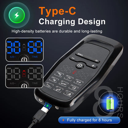 Electric Muscle Stimulator with Built-In Battery for Pain Relief - Smarsty