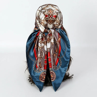 Luxury Satin Silk Scarf for Women Sun Protection - Smarsty