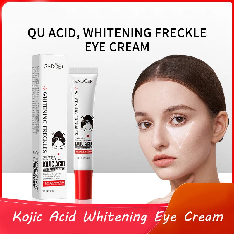 Kojic Acid Eye Cream for Dark Circles and Wrinkles - Smarsty