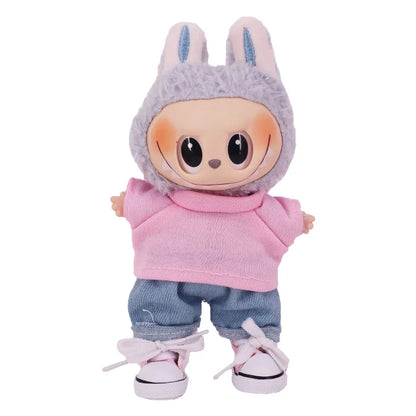 3.8cm Doll Shoes For labubu 17cm Plush Doll Clothes Accessories Girl's Toys ,Christmas Festival Birthday Gift
