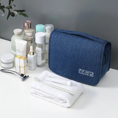 Oxford Fabric Men Business Portable Storage Bag Toiletries Organizer Women Cosmetic Bag Waterproof Hanging Travel Wash Pouch - Smarsty