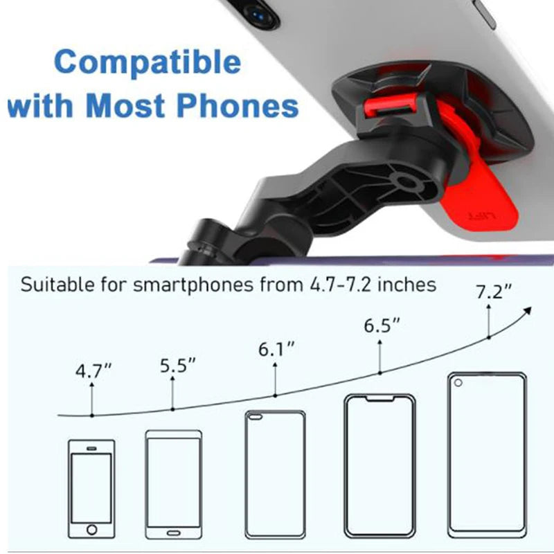 Handlebar Phone Mount With Shock Absorption Quick Lock - Smarsty