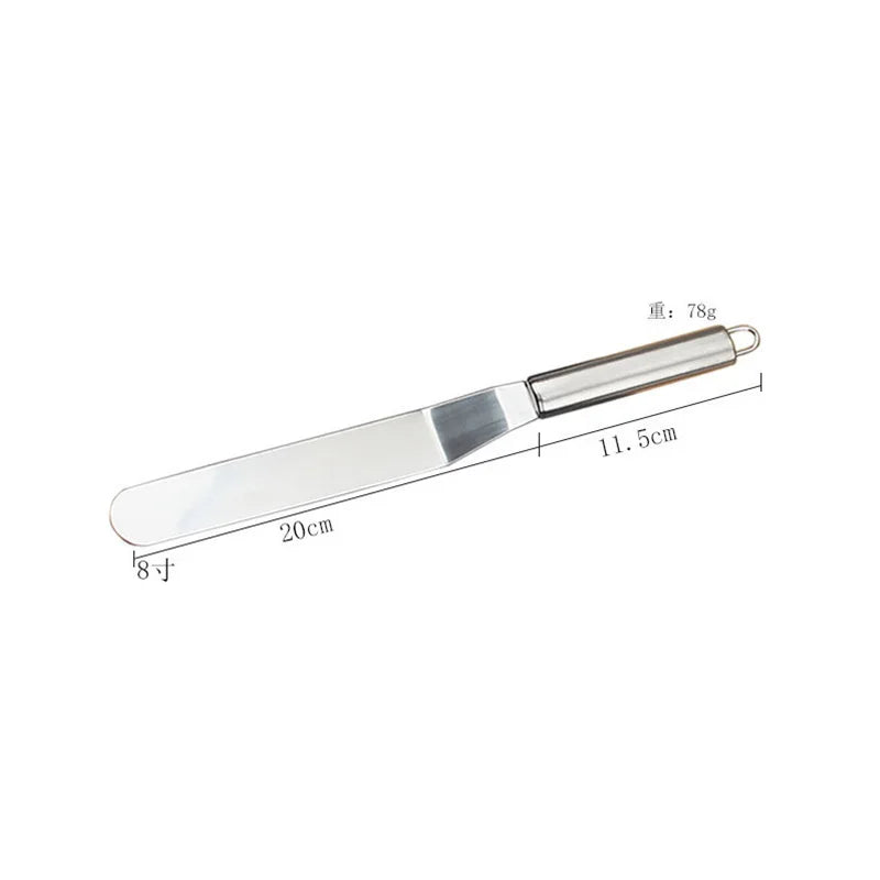 Stainless Steel Icing Spatula Set for Easy Cake Decorating - Smarsty