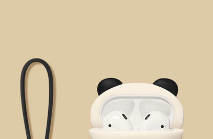 Cute Panda Silicone Headphone Case for AirPods 4 - Smarsty