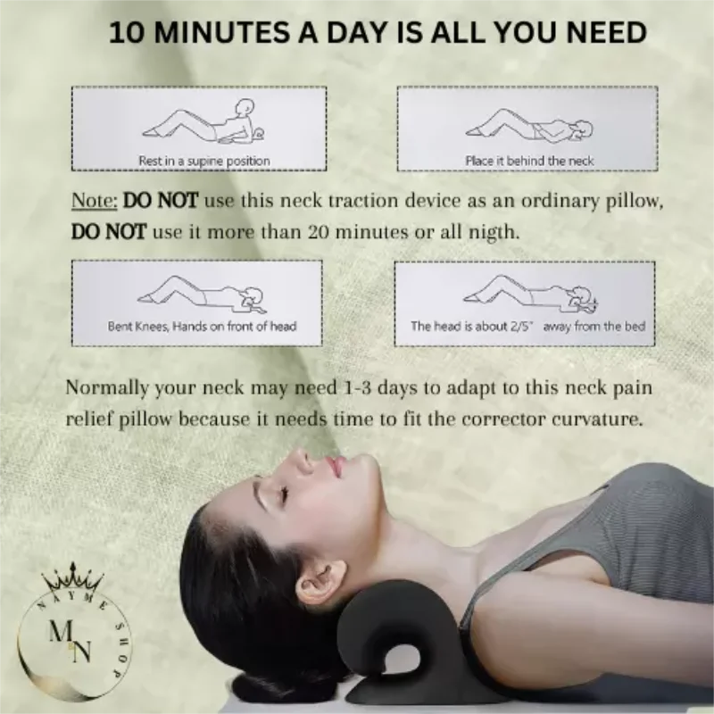 Neck And Shoulder Relaxer Cervical Traction Device - Smarsty