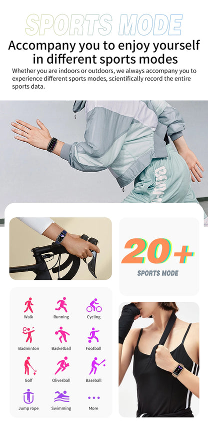 LIGE Smart Watch for Women with Full Touch Screen - Smarsty