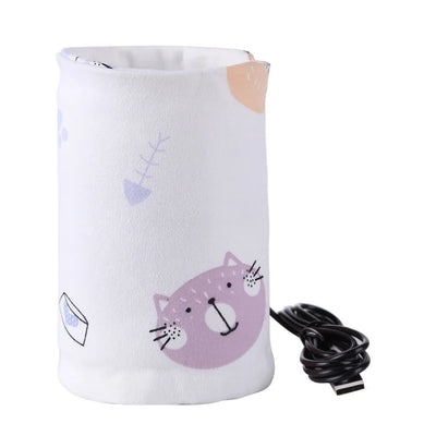 USB Milk Water Warmer Baby Nursing Bottle Heater Newborn Infant Portable Bottle Feeding Warmers Travel Stroller Insulated Bag