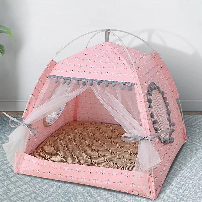Cute Foldable Cat Bed Tent for Cozy Comfort - Smarsty