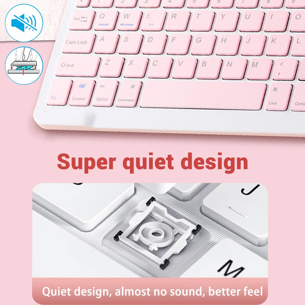 Mini Wireless Bluetooth Keyboard With Integrated Mouse