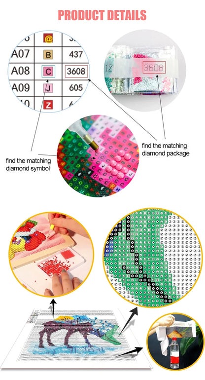 5D DIY Diamond Painting Animal Kits for Mosaic Art - Smarsty