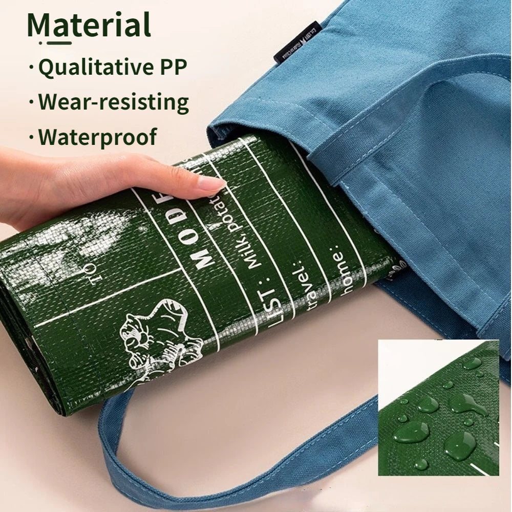Waterproof Large Capacity Grocery Shopping Bag One Shoulder - Smarsty