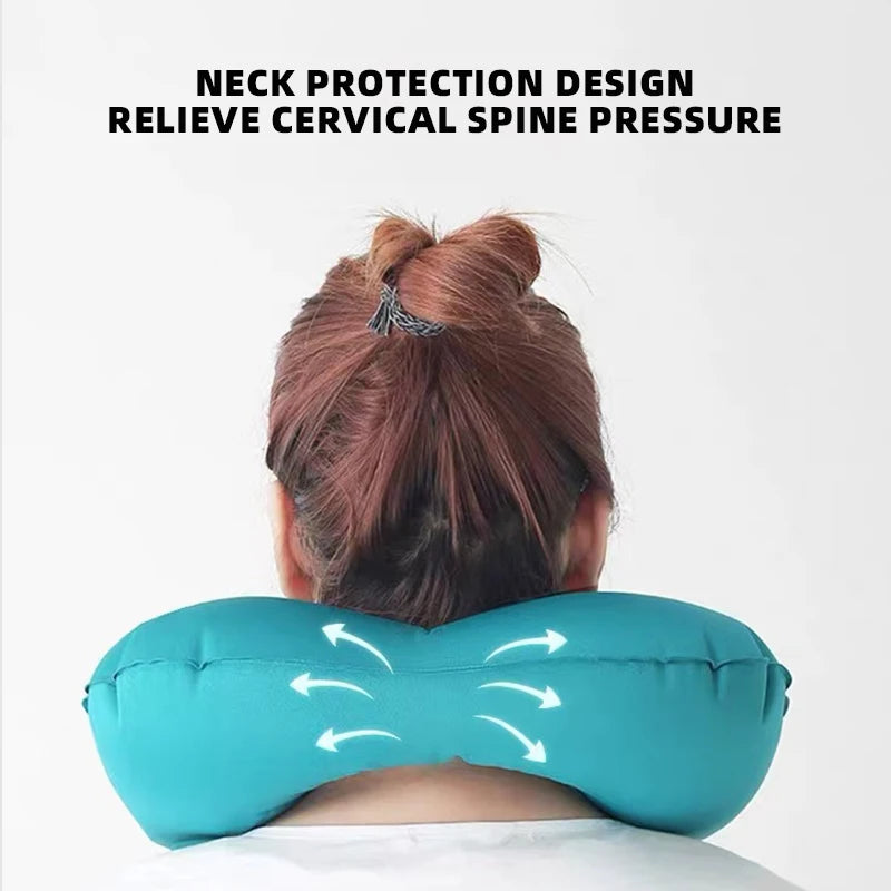 U Shape Inflatable Travel Pillow for Comfort and Support - Smarsty