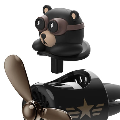 Odorless Car Air Freshener Vent Clip Bear Pilot Decor - Smarsty
