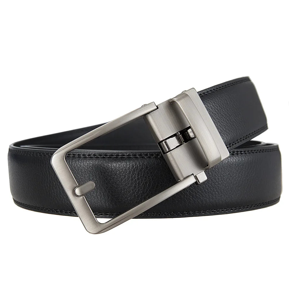 Luxury Genuine Leather Click Belt for Men Automatic Buckle - Smarsty