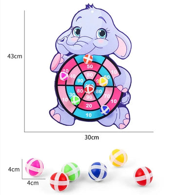 Montessori Dart Board Target Sports Game Toys For Children 4 To 6 Years Old Outdoor Toy Child Indoor Girls Sticky Ball Boys Gift by Smarsty