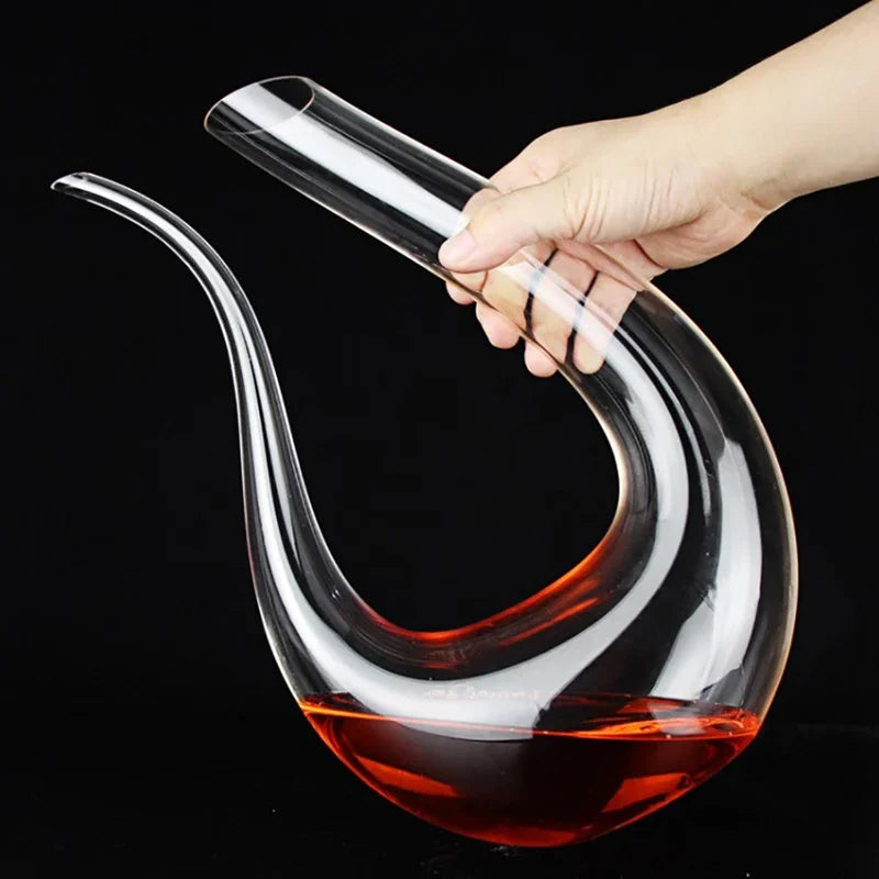 Handmade 1500ML Crystal Wine Decanter for Elegant Serving - Smarsty