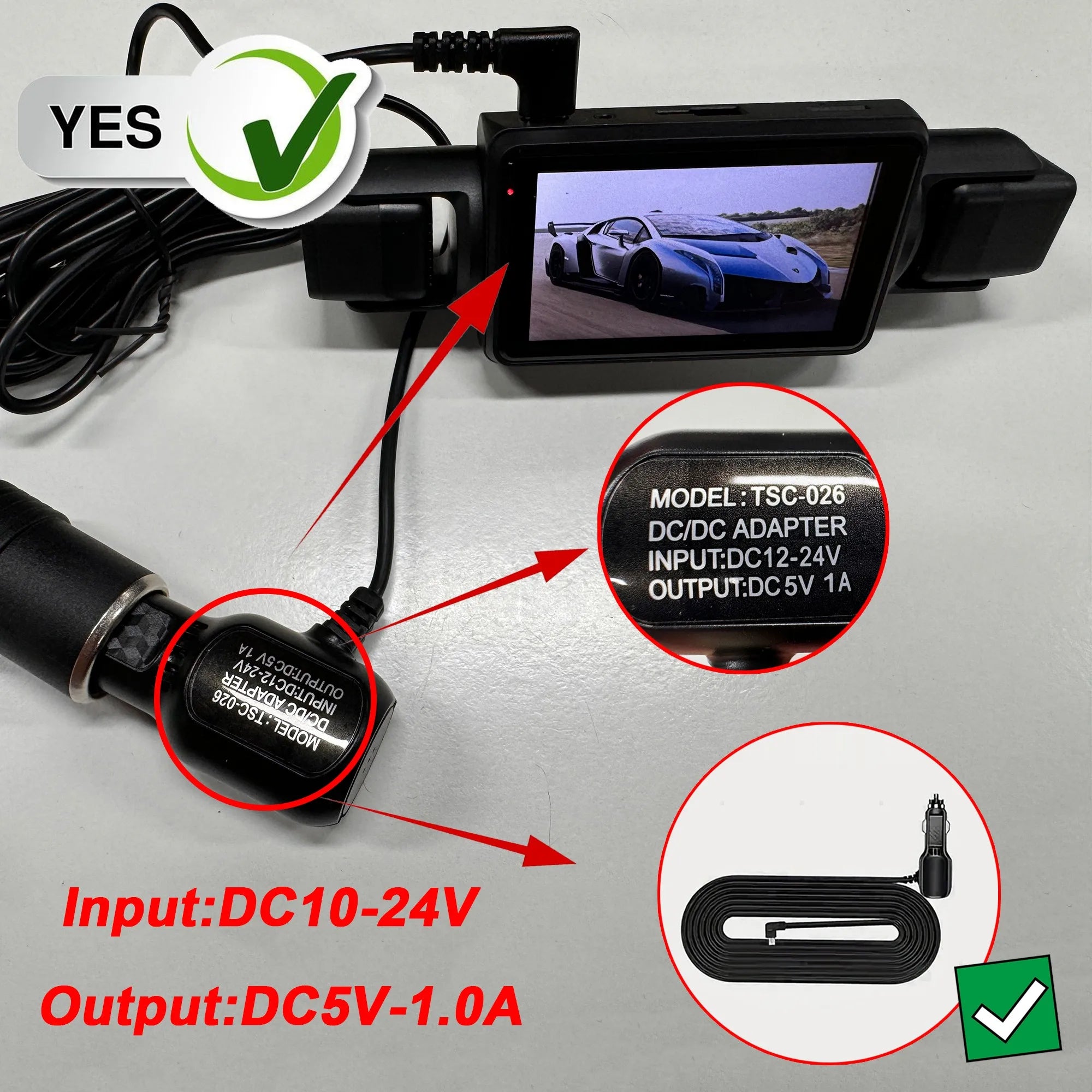 4Channel WiFi Dash Cam Night Vision With Loop Recording - Smarsty