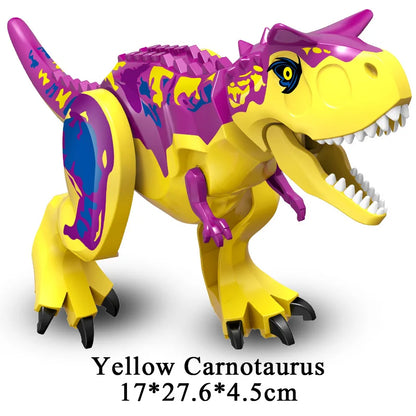 Jurassic Dinosaur World Brutal Raptor T-Rex Triceratops Indominus Rex Model Building Blocks Dino Velociraptor Figure Bricks Toys