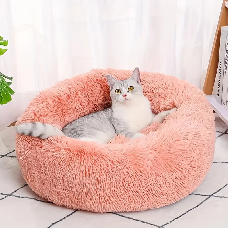 Comfortable Plush Pet Bed for Cats and Dogs - Smarsty