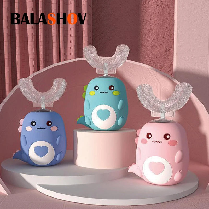 Children's U-Shaped Electric Toothbrush With 360 Degree Cleaning - Smarsty