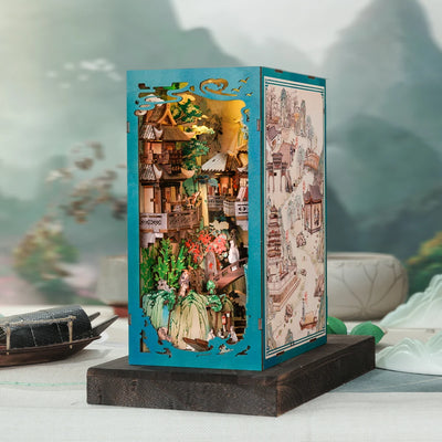 CUTEBEE Antiquity Book Nook Chinese Style Doll House Kit with Touch Light Dust Cover 3D Puzzle Toy Gift Ideas Su Dongpo's Life by Smarsty