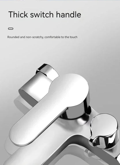 Contemporary Dual Handle Shower Faucet Set with Mixing Valve - Smarsty