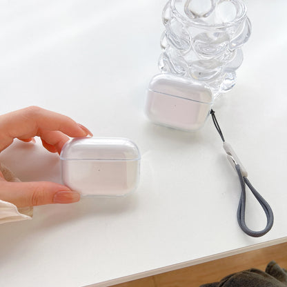 Clear Shockproof TPU Earphone Case with Lanyard - Smarsty