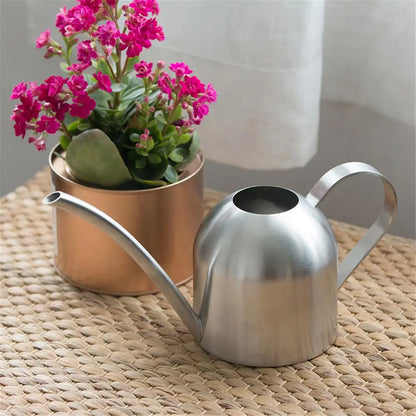 Stainless Steel Long Mouth Watering Can for Indoor Plants - Smarsty