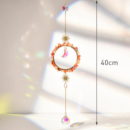 Hanging Crystal Pendant Suncatcher Wind Chimes for Home Decor - Smarsty
