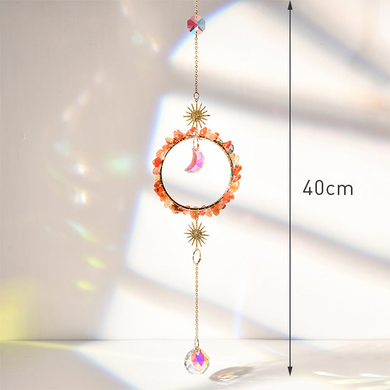 Hanging Crystal Pendant Suncatcher Wind Chimes for Home Decor - Smarsty