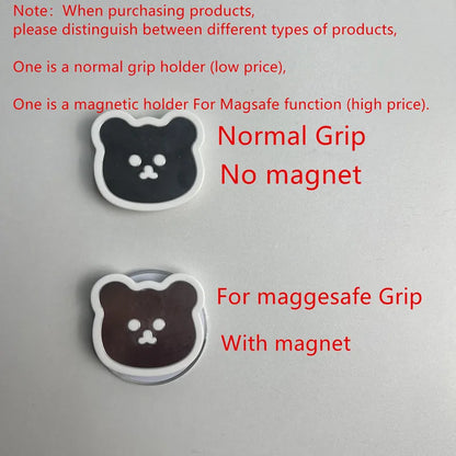 Bear Mirror Magnetic MagSafe Phone Grip With Expanding Stand - Smarsty