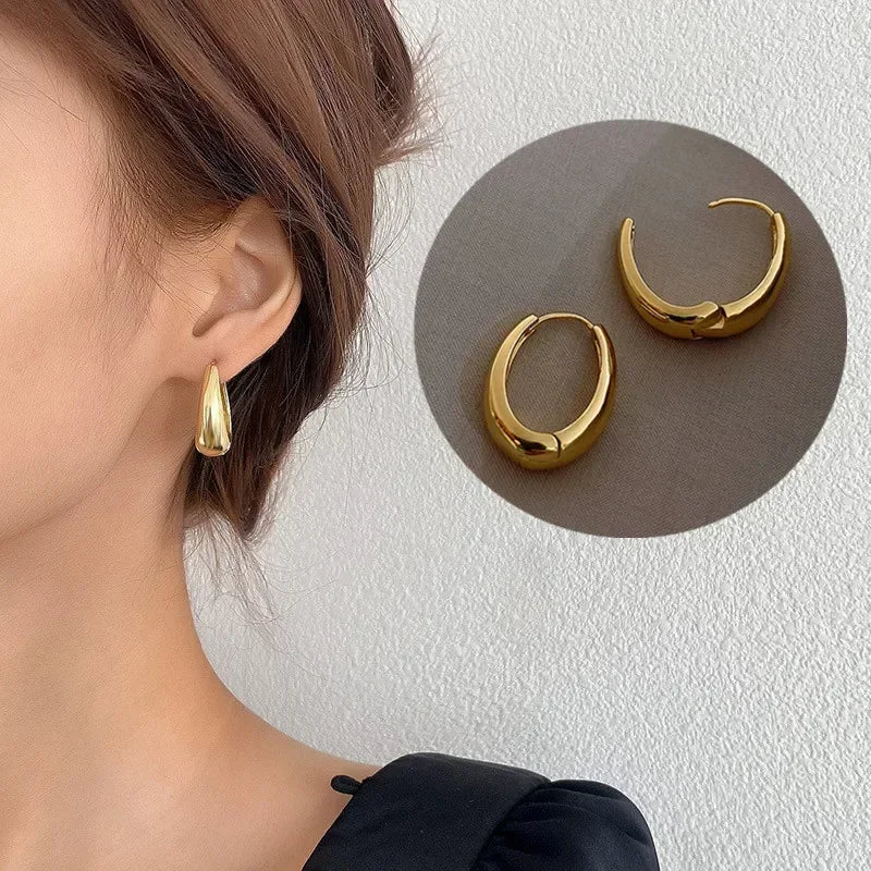 Vintage Metal Drop Earrings for Women - Classic Party Jewelry - Smarsty