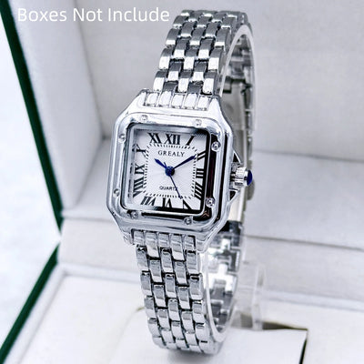 Light Luxury Gold Stainless Steel Women's Quartz Watch - Smarsty