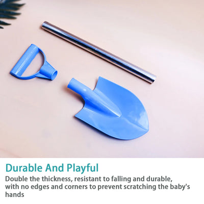 Children Beach Shovel 56cm Stainless Steel Pointed Shovel Toy Sand Snow Thickened Play House Beach Shovel Outdoor Toys Kids Gift by Smarsty