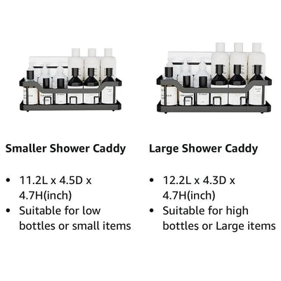 3/5 Pack Shower Organizer , Adhesive Shower Caddy with No Drilling,  Rustproof Stainless Steel for Bathroom and Storage&Kitchen