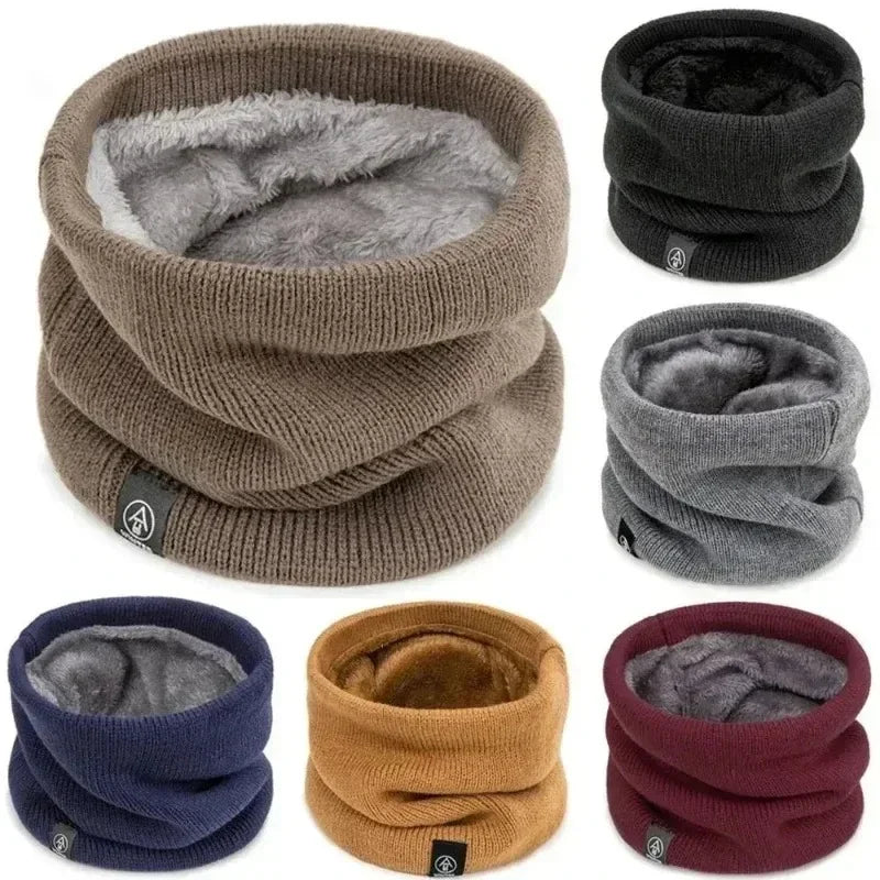 Knitted Neck Warmer Sports Scarf Fashion Soft Women Men Face Cover Winter Skating Running Hiking Scarves Thick Cold-proof Collar - Smarsty