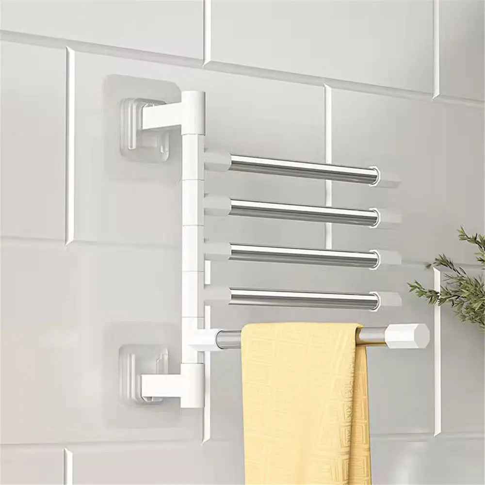 Rotatable Space Saving Aluminum Towel Rack Hanger - Smarsty