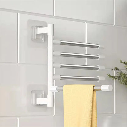 Rotatable Space Saving Aluminum Towel Rack Hanger - Smarsty