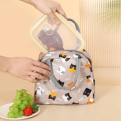 Cartoon Insulated Lunch Bag With Thermal Tote For Picnics - Smarsty