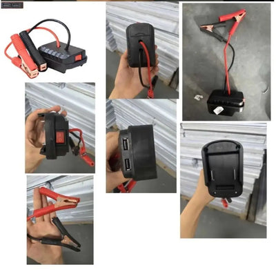 Car Lithium Battery Converter Charger Clip Auto Igniter Jump Starter For Makita Booster Cable Adapter Emergency Power DIY Tools - Smarsty