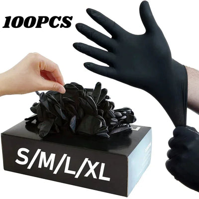 10-100pcs Disposable Purple Nitrile Gloves Latex Free Waterproof Suitable for Kitchen Food Processing Beauty Salon Work Glove - Smarsty