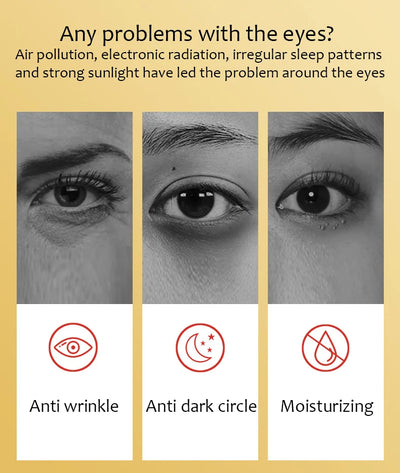 Gold Crystal Collagen Eye Masks for Dark Circles Removal - Smarsty