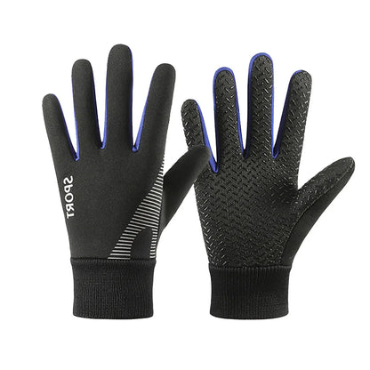 NOFOXO Winter Kids Warm Gloves Water-resistant Sports Gloves Thick Plush Lining Cold Weather Childrens Cycling Gloves Boys Girls
